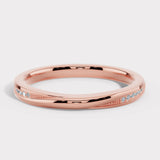 "Anna" Minimal Subtle Slash 0.05ct Diamond Eternity Ring ET65