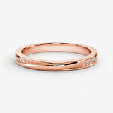 "Anna" Minimal Subtle Slash 0.05ct Diamond Eternity Ring ET65