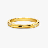 "Anna" Minimal Subtle Slash 0.05ct Diamond Eternity Ring ET65
