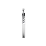"Anna" Minimal Subtle Slash Diamond Eternity Ring ET65 - HEERA DIAMONDS