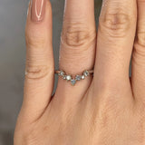"Arden" Round Brilliant Cut Diamonds V Shape Eternity Ring ET27 - HEERA DIAMONDS