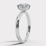 "Olyra" 1 Carat Oval Cut Diamond Hidden Under Halo Engagement Ring UHOC01