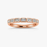 "Arlisse" 0.54 Carat Diamond Half Eternity Ring ET100