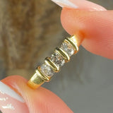 "Arvelle" 0.37 Carat Round Cut Natural Diamond Half Eternity Ring MDR2213