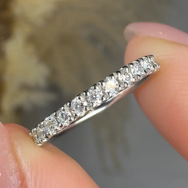"Arvielle" 0.2 Carat Natural Diamond Half Eternity Ring HR1930 HEERA DIAMONDS