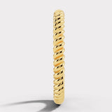 "Aspen" Minimalist Twisted Rope Contemporary Eternity Ring ET72