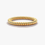"Aspen" Minimalist Twisted Rope Contemporary Eternity Ring ET72