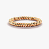 "Aspen" Minimalist Twisted Rope Contemporary Eternity Ring ET72