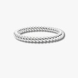"Aspen" Minimalist Twisted Rope Contemporary Eternity Ring ET72