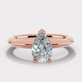 "Astrid" 1 Carat Solitaire Pear Cut Diamond Engagement Ring SSPS08