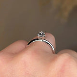 "Astrid" Solitaire Pear Cut Diamond Engagement Ring SSPS08 - HEERA DIAMONDS