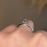 "Astrid" Solitaire Pear Cut Diamond Engagement Ring SSPS08 - HEERA DIAMONDS