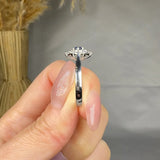 "Auralyn" 0.28 Carat  Blue Sapphire Round Cut Natural Diamond Engagement Ring MSR787