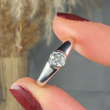 "Auren" 0.25 Carat Round Cut Natural Diamond Solitaire Engagement Ring MDR4410