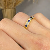 "Aurielle" 0.44 Carat Round Cut Natural Diamond Half Eternity Ring MSR790