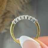 "Aurielle" 0.66 Carat Round Cut Natural Diamond Half Eternity Ring MDR3842