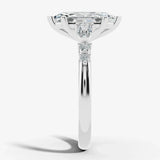 "Aurora" Marquise Cut 4 Carat Diamond Shoulder Matching Set Engagement Ring HEERA DIAMONDS