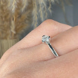 "Avel" 0.25 Carat Round Cut Natural Diamond Solitaire Engagement Ring MDR3363