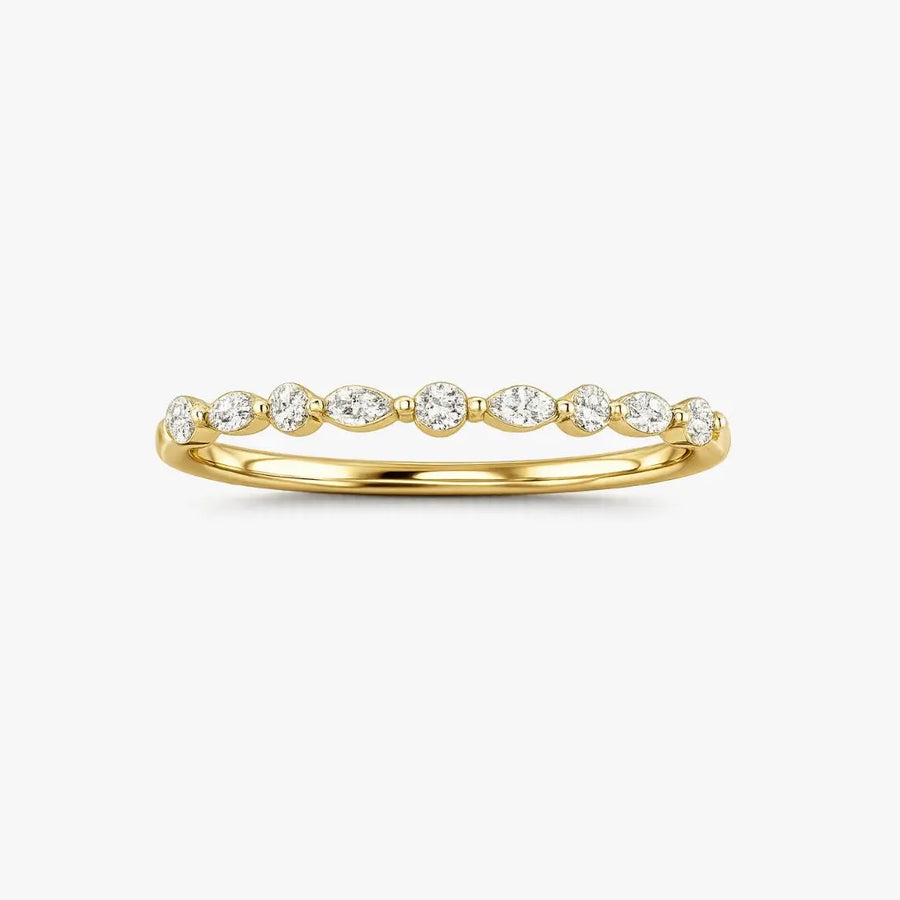 "Avelisse" 0.5 Carat Diamond Half Eternity Ring ET118
