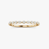 "Avelisse" 0.5 Carat Round Cut & Marquise Cut Diamond Half Eternity Ring ET118