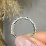 "Avenique" 0.92 Carat Round Cut Natural Diamond Half Eternity Rings MDR4502 HEERA DIAMONDS