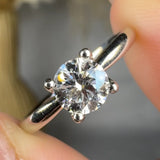 "Aveniquea" 0.56 Carat Round Cut Natural Diamond Solitaire Engagement Ring MDC790