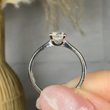 "Aveniquea" 0.56 Carat Round Cut Natural Diamond Solitaire Engagement Ring MDC790