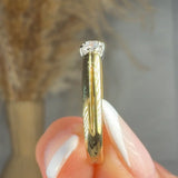"Avenoir" 0.38 Carat Round Cut Natural Diamond Trilogy Engagement Ring MDR3338