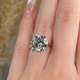 "Avenyx" 5.05 Carat Round Cut Solitaire Engagement Ring HLR642 HEERA DIAMONDS