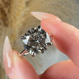 "Avenyx" 5.05 Carat Round Cut Solitaire Engagement Ring HLR642 HEERA DIAMONDS