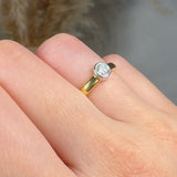 "Avessique" 0.40 Carat  Round Cut Natural Diamond Solitaire Engagement Ring MDR3607