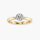 "Avessique" 0.40 Carat  Round Cut Natural Diamond Solitaire Engagement Ring MDR3607