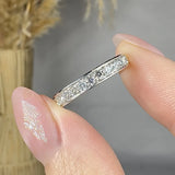 "Aviora" 0.64 Carat Round Cut Natural Diamond Half Eternity Ring MDR4259