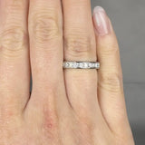 "Aviora" 0.64 Carat Round Cut Natural Diamond Half Eternity Ring MDR4259