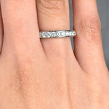 "Avlissea" 0.4 Carat 11 Stone Grain Set Rounded Edge Natural Diamond 3mm Half Eternity Band MDR4382 HEERA DIAMONDS