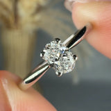 "Avyraen" 0.3 Carat Oval Cut Solitaire Natural Diamond Engagement Ring HR1939