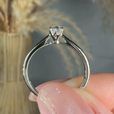 "Avyraen" 0.3 Carat Oval Cut Solitaire Natural Diamond Engagement Ring HR1939