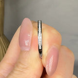 "Avyrix" 0.2 Carat Round Cut Natural Diamond Half Eternity Band MDWR174 HEERA DIAMONDS