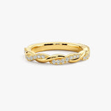 "Ayla" Micro Set 0.40ct Diamond Intertwined Shaped Eternity Ring ET57