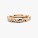 "Ayla" Micro Set 0.40ct Diamond Intertwined Shaped Eternity Ring ET57