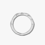 "Ayla" Micro Set 0.40ct Diamond Intertwined Shaped Eternity Ring ET57