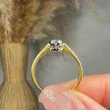 "Azelune" 0.51 Carat  Round Cut Natural Diamond Solitaire Engagement Ring MDR3748