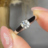 "Azmora" 0.40 Carat Round Cut Natural Diamond Solitaire Engagement Ring MDR3407