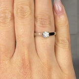 "Azmora" 0.40 Carat Round Cut Natural Diamond Solitaire Engagement Ring MDR3407