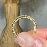 "Azzeline" 0.92 Carat Round Cut Natural Bespoke Diamond Half Eternity Ring MDR3273