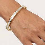 BAGUETTE CUT DIAMOND 1.82 CARAT CHANNEL HALF SETTING BANGLE