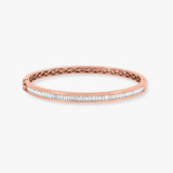 BAGUETTE CUT DIAMOND 1.82 CARAT CHANNEL HALF SETTING BANGLE