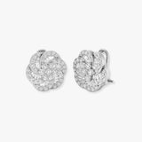 BAGUETTE & ROUND CUT 1.34 CARAT DIAMOND CLIP & PIN EARRINGS