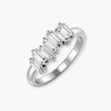 Baguette 0.79 Carat Fancy Diamond Ring