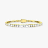 Baguette Diamond 4.93 Carat Tennis Bracelet